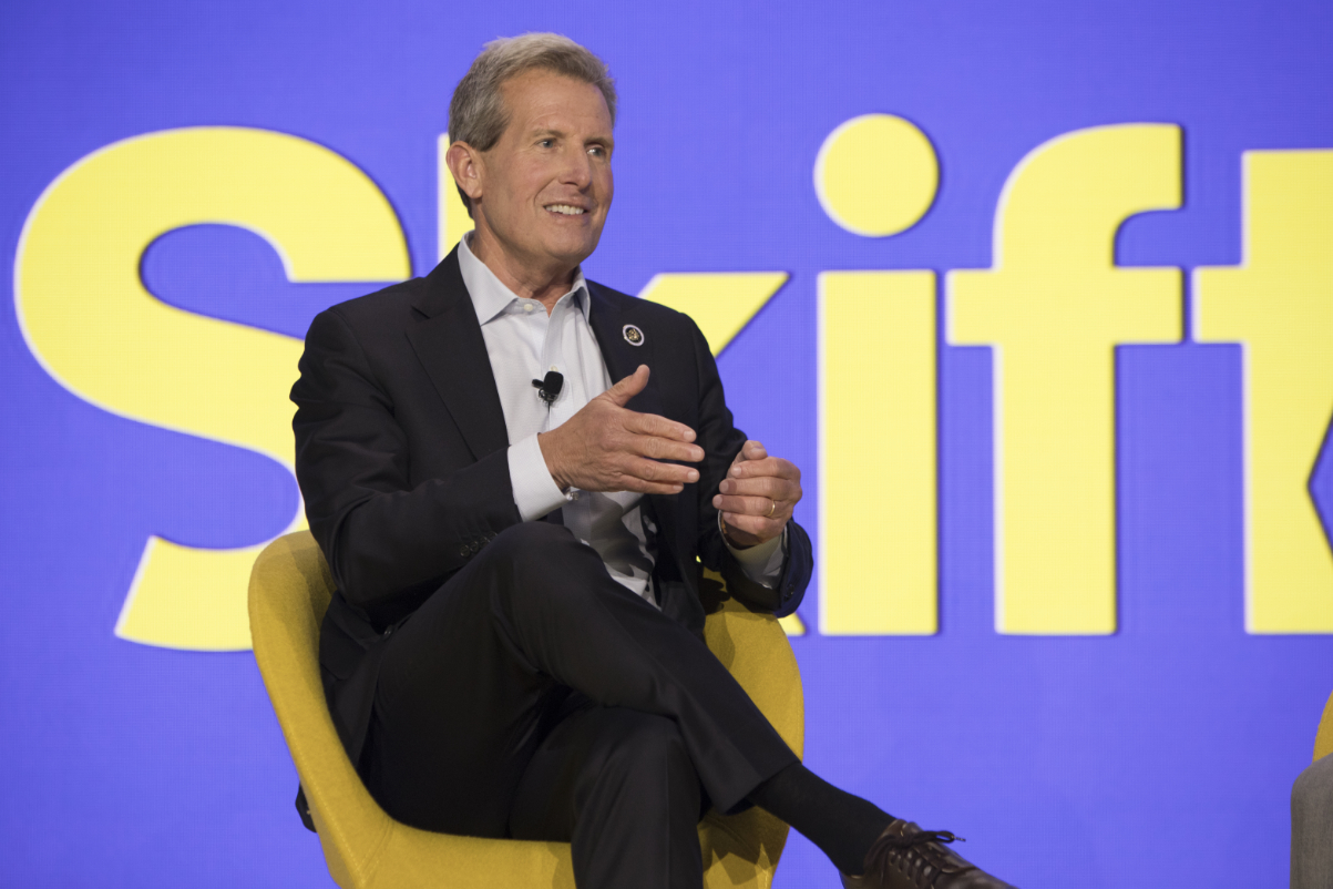 Wyndham Hotels & Resorts president and CEO Geoff Ballotti at Skift Global Forum 2024 in New York.